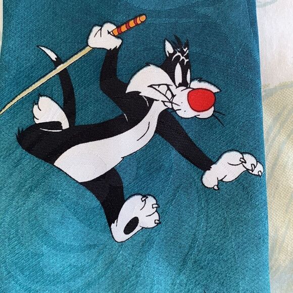 Looney Tunes Golf Tie Tweetie Bird, Elmer Fudd, Sylvester and Taz Vintage - Picture 7 of 11